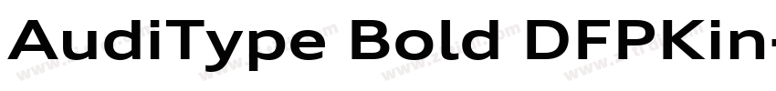 AudiType Bold DFPKin字体转换 AudiType Bold DFPKin字体转换